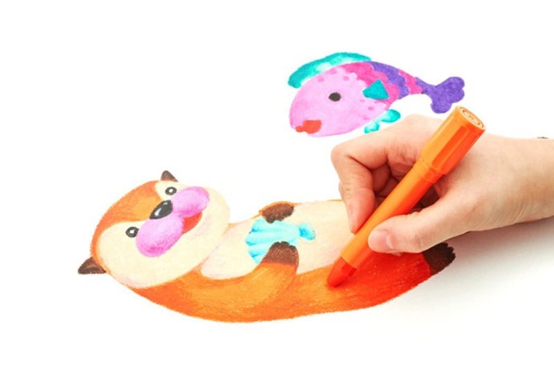 Amos Premium Non-toxic Silky Crayon Pasnet 24 Colors - Image 4